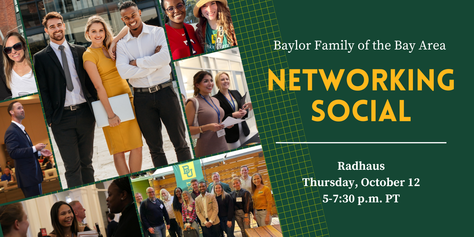 Baylor Professionals of the Bay Area Networking Social | Radhaus | Thursday, October 12 | 5-7 p.m. PT