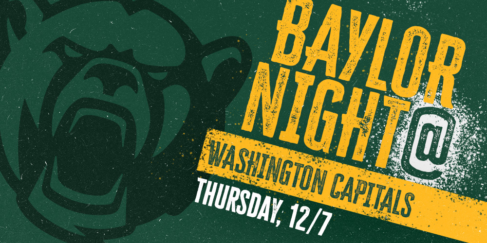 Baylor Night at the Washington Capitals | Thursday, 12/7