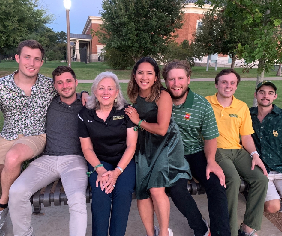 Shirley Hunter on Baylor campus