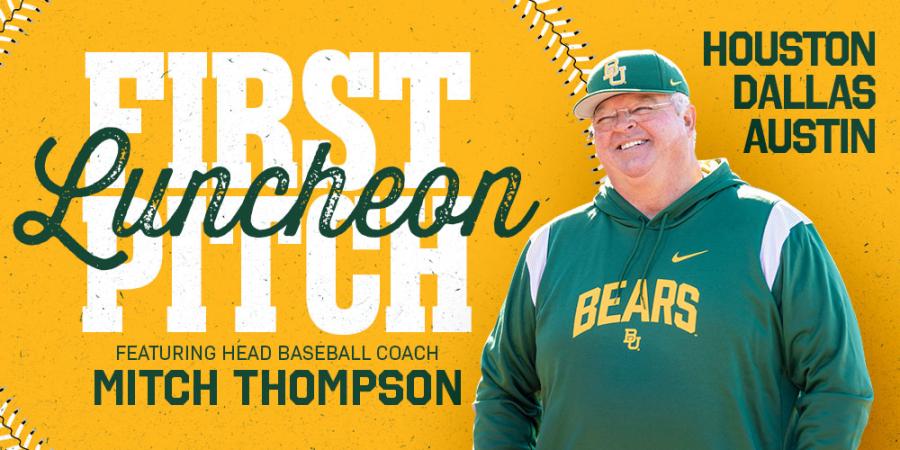 First Pitch Luncheon featuring Head Baseball Coach Mitch Thompson | Houston, Dallas, Austin