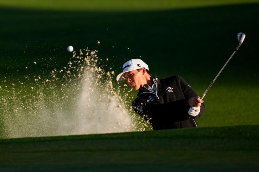 Johnny Keefer (BBA '24) at Masters golf tournament, Baylor Lariat, AP Photo